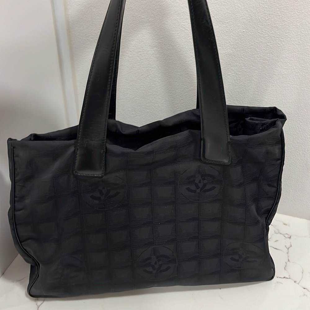 Chanel New Travel Line Black Nylon tote bag